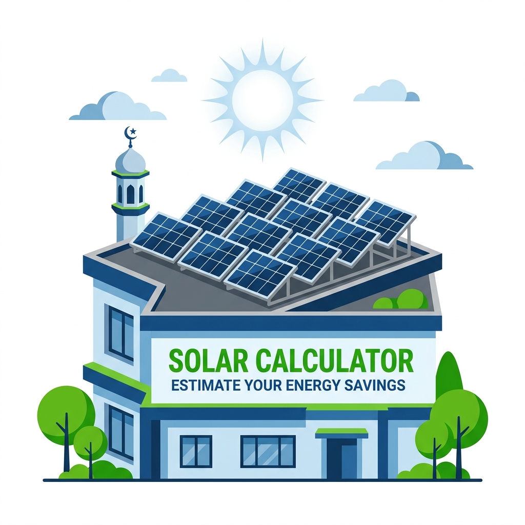 Solar Panels on a Rooftop for Net Metering